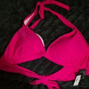 NWT Torrid Hot Pink Halter Bikini Top SIZE 3